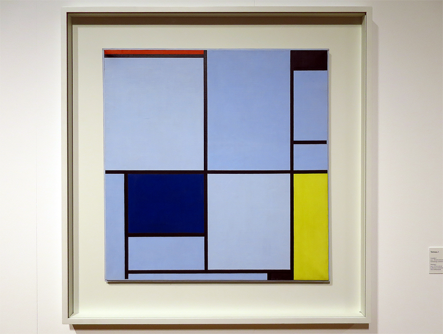 "Tableau 1", 1921, Piet Mondrian, Sammlung Gemeentemuseum Den Haag