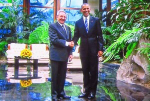 Barack Obama und Raoul Castro am 22.3.2016 in Havanna, Kuba 