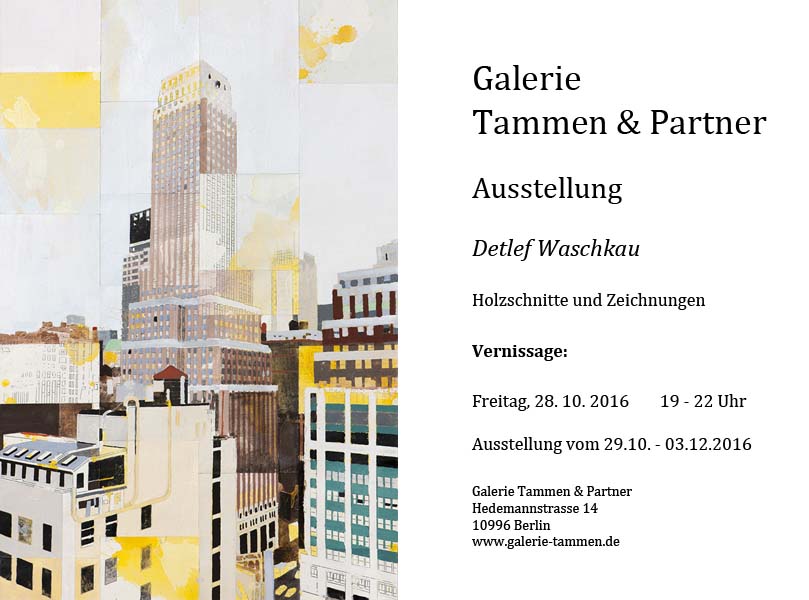 Anzeige: Galerie Tammen & Partner, Ausstellung Detlef Waschkau, 